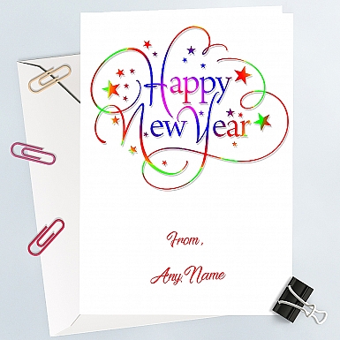 Personalised New Year Classic Card